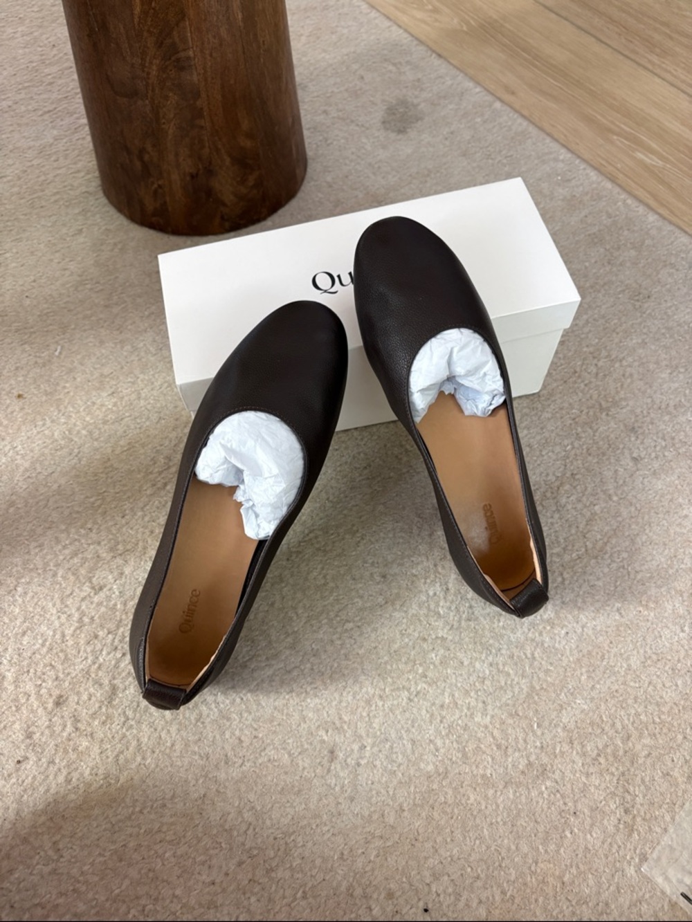 Quince Women’s glove ballet flat cognac